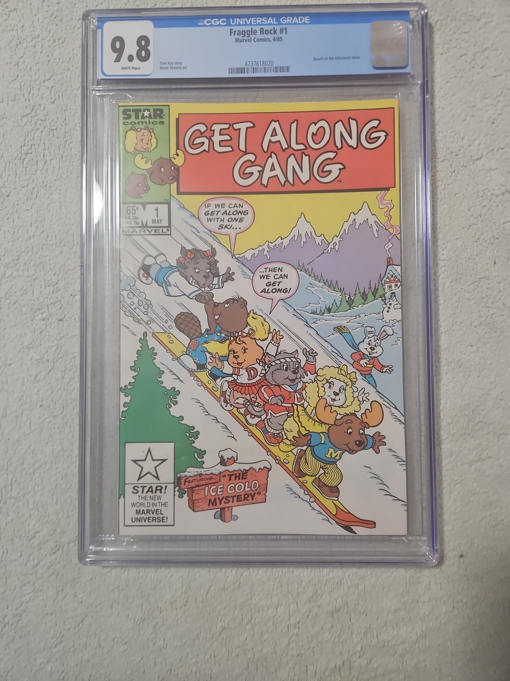GET ALONG GANG #1 CGC 9.8 STAR COMICS MARVEL FRAGGLE ROCK ERROR LABEL RARE 1985
